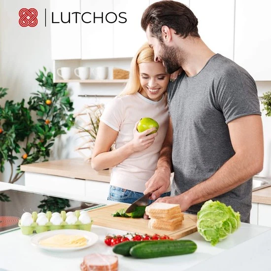 LUTCHOS Snijplank - Borrelplank - FSC Bamboe - Messenslijper - Sapgeul 11 LUTCHOS Snijplank - Borrelplank - FSC Bamboe - Messenslijper - Sapgeul - Afbeelding 9