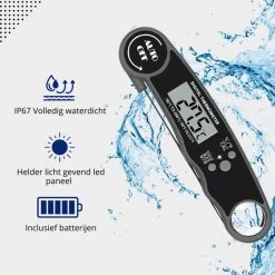 AdroitGoods Kookthermometer Digitaal - Vleesthermometer - Zwart - Waterdicht- Bbq 15 AdroitGoods Kookthermometer Digitaal - Vleesthermometer - Zwart - Waterdicht- Bbq -Tefal Shop 550x550 1046