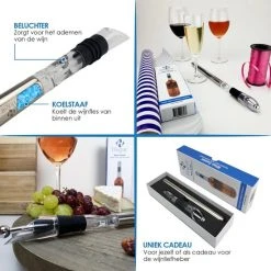 Luxe Wijnkoeler Stick - Wijnkoelstaaf - Wijnkoeler - Wine Chiller - Wijnkoelstick - Wijn Koeler Staaf - Koelstaaf Voor Wijn - Wijnkoeler RvS - Wijn Fles Koeler - Hogar® 12 Luxe Wijnkoeler Stick - Wijnkoelstaaf - Wijnkoeler - Wine Chiller - Wijnkoelstick - Wijn Koeler Staaf - Koelstaaf Voor Wijn - Wijnkoeler RvS - Wijn Fles Koeler - Hogar® -Tefal Shop 550x550 1066