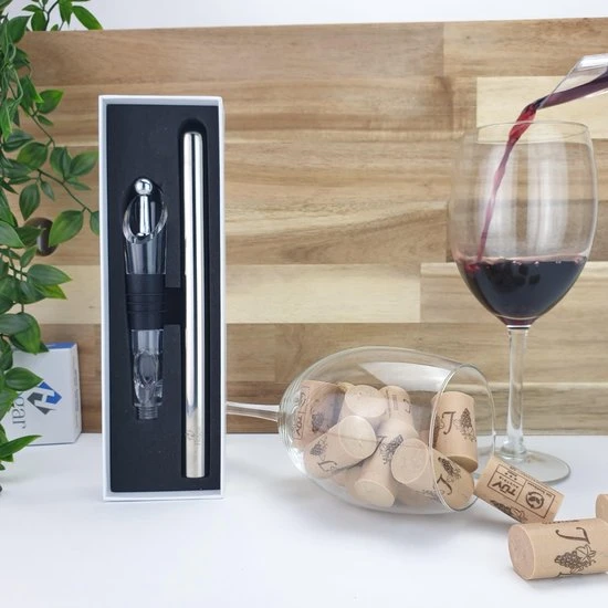Luxe Wijnkoeler Stick - Wijnkoelstaaf - Wijnkoeler - Wine Chiller - Wijnkoelstick - Wijn Koeler Staaf - Koelstaaf Voor Wijn - Wijnkoeler RvS - Wijn Fles Koeler - Hogar® 9 Luxe Wijnkoeler Stick - Wijnkoelstaaf - Wijnkoeler - Wine Chiller - Wijnkoelstick - Wijn Koeler Staaf - Koelstaaf Voor Wijn - Wijnkoeler RvS - Wijn Fles Koeler - Hogar® - Afbeelding 7