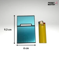 PocketMaster® Sigaretten Doosje - Blauw - Aluminium - Sigaretten Houder/Hoesje - Weerbestendig - Stevig En Luxe Opbergdoosje -Tefal Shop 550x550 1077