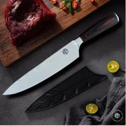 Roham Products RP Professioneel Japans Koksmes – 20cm - Inclusief Mesbeschermer – RVS Lemmet - Handvat Van Pakkahout - Geleverd In Geschenkdoos -Tefal Shop 550x550 148