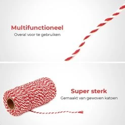 GrillX Slagerstouw 100 Meter - Keukentouw 2mm - Extra Sterk Rolladetouw - Bindtouw - BBQ Accesoires - Ook Te Gebruiken Als Kerstlint -Tefal Shop 550x550 165