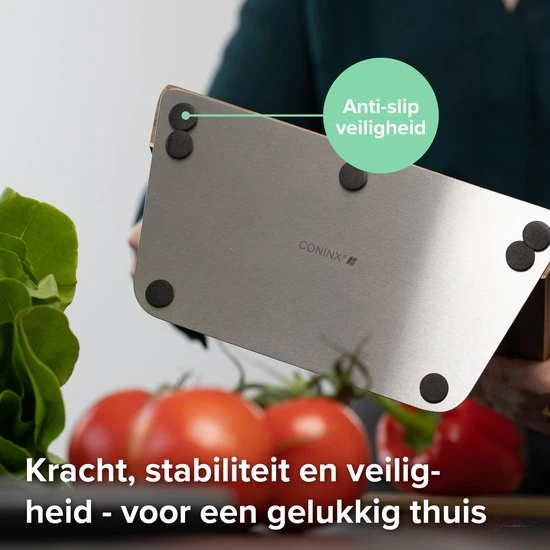 Coninx Quin Messenblok Magnetisch - Messenmagneet - Antislip - Messenhouder RVS / Acacia 9 Coninx Quin Messenblok Magnetisch - Messenmagneet - Antislip - Messenhouder RVS / Acacia - Afbeelding 7