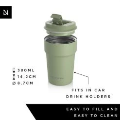 LARS NYSØM Roestvrij Stalen Koffiemok 'Bevægelse' 380ml Sage -Tefal Shop 550x550 222