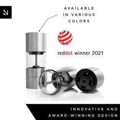 LARS NYSØM Zout- En Pepermolen Set 'Sjæl' Stainless Steel -Tefal Shop 550x550 273