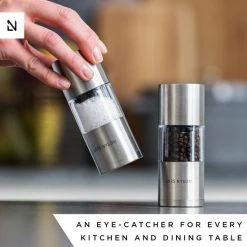 LARS NYSØM Zout- En Pepermolen Set 'Sjæl' Stainless Steel -Tefal Shop 550x550 274