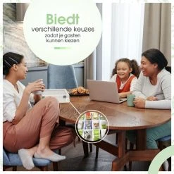 Fortecom Theekist Large - Witte Theedoos 12 Vaks - Echt Glas - Met Weerstandsscharnier - Niet Gevuld Met Thee -Tefal Shop 550x550 295