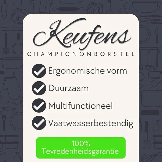 Keufens Champignonborstel | Paddenstoelborstel | Veegborstel | Aardappel Borstel | Champignonborsteltje | Bamboe 4 Keufens Champignonborstel | Paddenstoelborstel | Veegborstel | Aardappel Borstel | Champignonborsteltje | Bamboe - Afbeelding 2