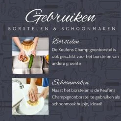 Keufens Champignonborstel | Paddenstoelborstel | Veegborstel | Aardappel Borstel | Champignonborsteltje | Bamboe 9 Keufens Champignonborstel | Paddenstoelborstel | Veegborstel | Aardappel Borstel | Champignonborsteltje | Bamboe -Tefal Shop 550x550 32