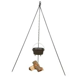 Esschert Design - Driepoot Met Ketting - Haardvuur Accessoires - Staal - Zwart -Tefal Shop 550x550 330