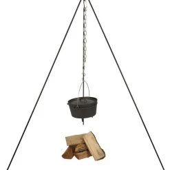 Esschert Design - Driepoot Met Ketting - Haardvuur Accessoires - Staal - Zwart -Tefal Shop 550x550 332
