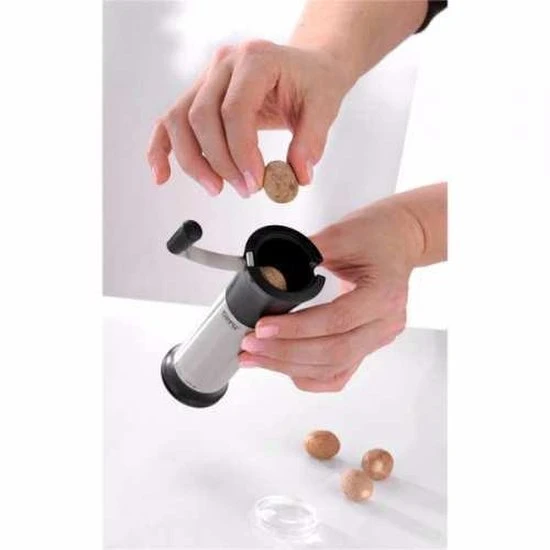 GEFU Nootmuskaatmolen - Laser Cut - RVS 4 GEFU Nootmuskaatmolen - Laser Cut - RVS - Afbeelding 2