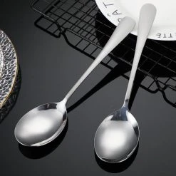 Alheco Set Van 4 Kleine Opscheplepels - Groentelepel - Aardappellepel - Serveerlepel - 22cm - RVS - Zilver -Tefal Shop 550x550 39