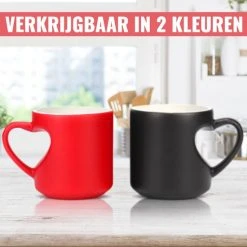 Malinsi Hart Mok - Hitte Kleur Veranderende Glazen - Rood 330ml - Liefde Mokken - Koffie En Thee Beker - Theeglazen - Koffiebeker - Koffiemok - Hartjes Koffiekopjes - Cadeau Voor Man & Vrouw - Sinterklaas & Kerst -Tefal Shop 550x550 451