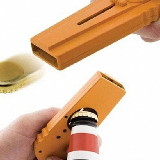 Merkloos Bierdopschieter - Bieropener - Oranje 8 Merkloos Bierdopschieter - Bieropener - Oranje - Afbeelding 6