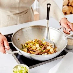 Demeyere Industry 5 RVS Wokpan – Wokpan Inductie – 30 Cm –2 Handvaten – PTFE-vrij -Tefal Shop 550x550 486