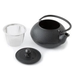 Sakura Tea Imperial Kitchen Theepot - Gietijzer - 0.8 L- Zwart -Tefal Shop 550x550 508