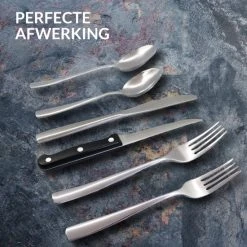 Master Knives 6 Persoons Bestekset (36-delig) - Lepels, Messen, Vorken & Steakmessen - Vaatwasserbestendig - Zilver / RVS -Tefal Shop 550x550 532