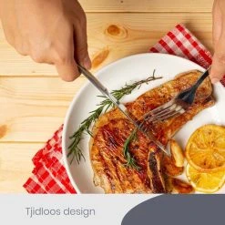 Master Knives 6 Persoons Bestekset (36-delig) - Lepels, Messen, Vorken & Steakmessen - Vaatwasserbestendig - Zilver / RVS -Tefal Shop 550x550 533