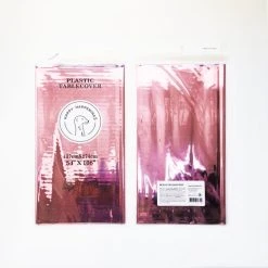 Happy Happenings Folie Tafelkleed - Folie Tafellaken - Geboorte Decoratie Meisje - Tafel Accessoire - Feestje - Party Plastic Decoratie - Metallic Tafelzeil - Verjaardag Versiering - Gender Reveal - Sweet 16 Birthday - 137 X 274 Cm - Roze -Tefal Shop 550x550 536