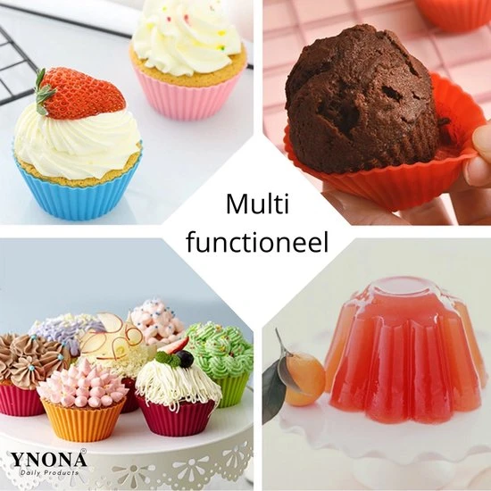 YNONA Daily Products Cupcake Vormpjes 12 Stuks - 12 Siliconen Cupcakes 9 YNONA Daily Products Cupcake Vormpjes 12 Stuks - 12 Siliconen Cupcakes - Afbeelding 7