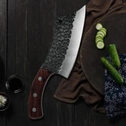 STORX Slagersmes - Handmade - Hak Mes - BBQ - Mes - Mannen - Koken - BBQ Master - Carbon Staal - Stoer - Hak Bijltje - Handgemaakt - Koksmes - CADEAU TIP! -Tefal Shop 550x550 593