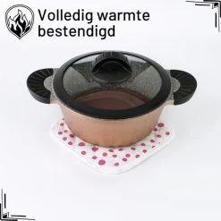 Tavas Sevilya Ovenwant Met Pannenlap Vepakt - Paarse Stippels Katoen, Thermolite Hittebestendig Tot 200°C Set Van 2 | Pannenlappen En Ovenwanten Set Ovenhandschoenen -Tefal Shop 550x550 60