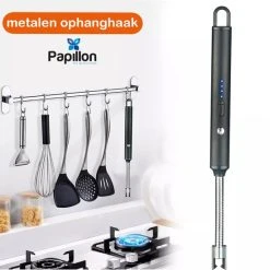 IFC Papillon Papillon - Lange Elektrisch Aansteker - USB Oplaadbaar - Flexibele Aansteker - Gasfornuis - Kaarsjes - BBQ - Zilver -Tefal Shop 550x550 604
