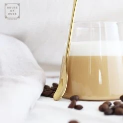 House Of Husk Latte Macchiato Lepels Set - Lange Theelepels - Koffielepels - Longdrinklepels - Barlepel - RVS - 6 Stuks - 17CM - Goud -Tefal Shop 550x550 653