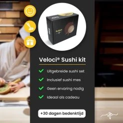 XXL Luxe Sushiset Van Veloci - Sushi Maker - Sushiroller - Sushi Roller Kit - Sushi Maken - Bamboe - Luxe Sushi Set -Tefal Shop 550x550 655