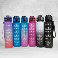 Nimma Motivatie Waterfles - 1 Liter Drinkfles - Met Tijdmarkeringen En Fruitfilter - Blauw -Tefal Shop 550x550 695