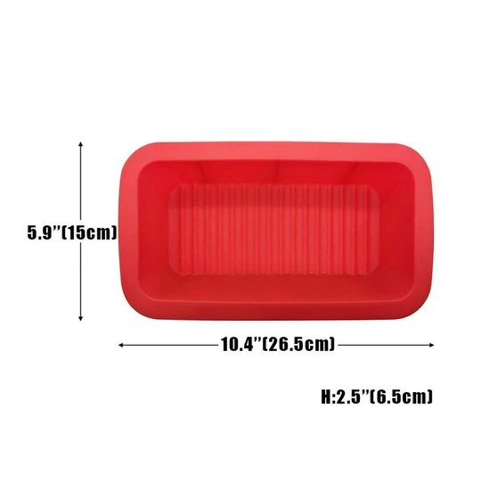 MaTotZo Siliconen Brood En Cake Bakvorm (2 Stuks) - Broodvorm - Broodbakvorm - Zelf Brood Bakken - Anti Aanbak Bakvormen - Rood 4 MaTotZo Siliconen Brood En Cake Bakvorm (2 Stuks) - Broodvorm - Broodbakvorm - Zelf Brood Bakken - Anti Aanbak Bakvormen - Rood - Afbeelding 2
