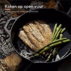 Ocina – Gietijzeren Pan – ø30,5cm - Skillet - Koekenpan – Hapjespan – Koekenpan Inductie – Koekenpannenset - Gietijzeren Pan Bbq - Gietijzer -Tefal Shop 550x550 711