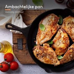 Ocina – Gietijzeren Pan – ø30,5cm - Skillet - Koekenpan – Hapjespan – Koekenpan Inductie – Koekenpannenset - Gietijzeren Pan Bbq - Gietijzer -Tefal Shop 550x550 712