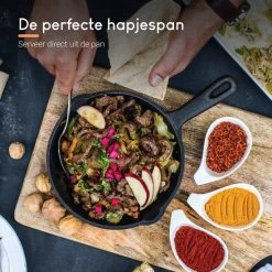 Ocina – Gietijzeren Pan – ø30,5cm - Skillet - Koekenpan – Hapjespan – Koekenpan Inductie – Koekenpannenset - Gietijzeren Pan Bbq - Gietijzer -Tefal Shop 550x550 714