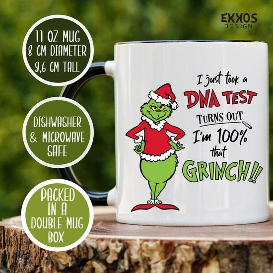 Ekkos Grinch Dna Test Kerts Mok - Herfts- Black Friday 2022 - Kerst Cadeau Voor Vrouwen - Sinterklaas Cadeautjes - Cadeau Voor Vrouw - Koffiemok - Grappige Cadeaus - Cadeau Voor Man - Mokken En Bekers - Verjaardag Cadeau - Koffiekopjes - Mok Met Tekst 6 Ekkos Grinch Dna Test Kerts Mok - Herfts- Black Friday 2022 - Kerst Cadeau Voor Vrouwen - Sinterklaas Cadeautjes - Cadeau Voor Vrouw - Koffiemok - Grappige Cadeaus - Cadeau Voor Man - Mokken En Bekers - Verjaardag Cadeau - Koffiekopjes - Mok Met Tekst - Afbeelding 4