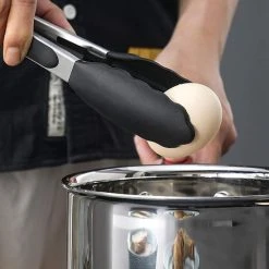 VITAMO 3x Keukentang RVS - Serveertang - BBQ Tang - Barbequetang - Vleestang - 3 Handige Maten - 33 Cm 27 Cm En 20 Cm - Zwart -Tefal Shop 550x550 732