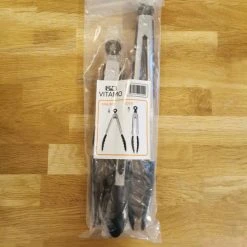 VITAMO 3x Keukentang RVS - Serveertang - BBQ Tang - Barbequetang - Vleestang - 3 Handige Maten - 33 Cm 27 Cm En 20 Cm - Zwart -Tefal Shop 550x550 733