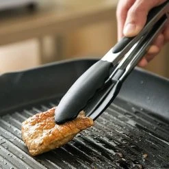 VITAMO 3x Keukentang RVS - Serveertang - BBQ Tang - Barbequetang - Vleestang - 3 Handige Maten - 33 Cm 27 Cm En 20 Cm - Zwart -Tefal Shop 550x550 735