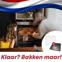 YUGN Oven Pakket – Universeel Rooster En Bakplaat Enorm Verstelbaar – Recept Voor Maken Van Heerlijke Gerechten - Met Gratis E-Book En Bakkwast -3 X 33 X 37-52 Cm -Tefal Shop 550x550 759