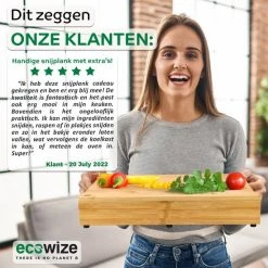 Ecowize 3-in-1 Bamboe Snijplank Met Opvangbak - Snijplank Hout Incl. 3 Roestvrijstalen Opvangbakjes Met Bamboe Deksel, 4 Inzetbare Raspen - Groentesnijder, Hakblok, Borrelplank, Tapasplank, Broodplank - 40x30cm - Duurzaam Cadeau -Tefal Shop 550x550 768