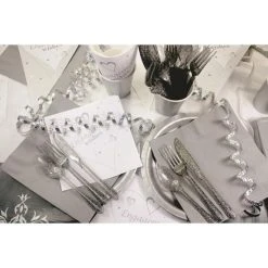 Merkloos Glitter Bestek Zilver 24-delig - Plastic Wegwerp Bestekset -Tefal Shop 550x550 777