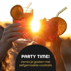 Cocktail Shaker Set Van Daleys Bars - 20 Delige Cocktailset - Robuuste Horecakwaliteit - 550 ML - Inclusief Nederlandstalig Receptenboek - Luxe Cadeauverpakking Man/vrouw - Professionele Cocktailshaker - RVS (304 Stainless Steel)- GRATIS RVS RIETJES -Tefal Shop 550x550 781