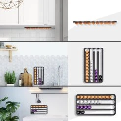 Jooba Capsulehouder Nespresso - Koffiecups Houder - Wandhouder - Mat Zwart- 40 Capsules - Cuphouder -Tefal Shop 550x550 814