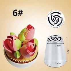 MaViedesign Spuitmondjes - RVS - Russische - Bloemen - Set Van 7 Stuks Voor Wegwerp Spuitzak -Tefal Shop 550x550 853