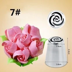 MaViedesign Spuitmondjes - RVS - Russische - Bloemen - Set Van 7 Stuks Voor Wegwerp Spuitzak -Tefal Shop 550x550 855