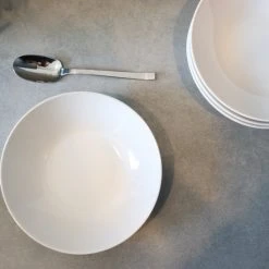 OTIX Diepe Borden - Wit - Pastaborden - Soepborden - 4 Stuks - 20cm - Aardewerk -Tefal Shop 550x550 873