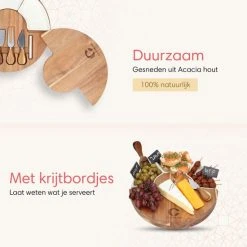 Culineum® Luxe Borrelplank Met Messen & Schaaltjes - Tapasplank, Serveerplank & Kaasplank - 30 Cm - Keramiek / Hout 12 Culineum® Luxe Borrelplank Met Messen & Schaaltjes - Tapasplank, Serveerplank & Kaasplank - 30 Cm - Keramiek / Hout -Tefal Shop 550x550 886
