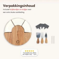 Culineum® Luxe Borrelplank Met Messen & Schaaltjes - Tapasplank, Serveerplank & Kaasplank - 30 Cm - Keramiek / Hout 15 Culineum® Luxe Borrelplank Met Messen & Schaaltjes - Tapasplank, Serveerplank & Kaasplank - 30 Cm - Keramiek / Hout -Tefal Shop 550x550 889
